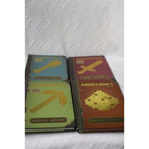 Minecraft Set Of 4 Construction,Combat,Essential & Redstone Handbooks (Pre-owned